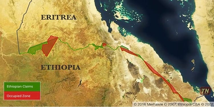الشريط الحدودي بين إثيوبيا وإيرتريا