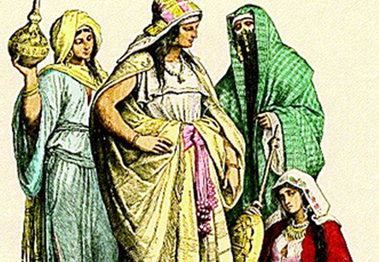 في الحضارة العربية الإسلامية: ارتبط ارتداء الحجاب بالمرأة الحرّة