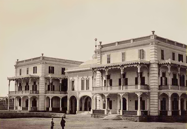 قصر النزهة الأميري على طريق شارع شبرا