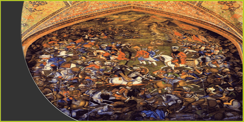 عمل فني يجسد معركة جالديرن (1514) إحدى أشهر المعارك بين العثمانيين والصفويين