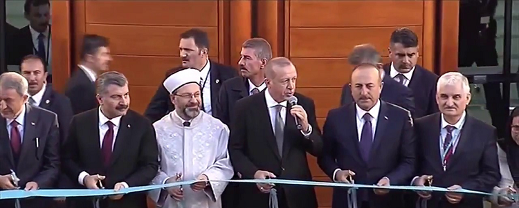 أردوغان يقصّ شريط افتتاح مسجد &quot;ديانت&quot; في مدينة كولونيا الألمانيّة 