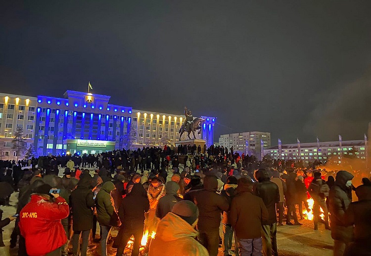 احتجاجات في كازاخستان