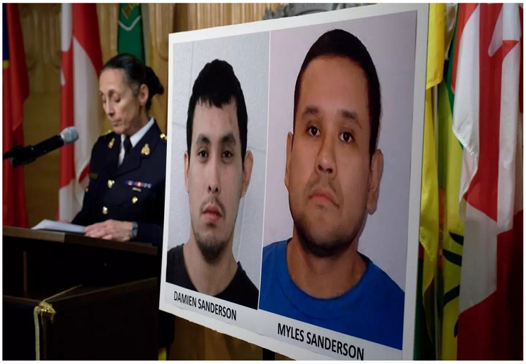 الشرطة الكندية تنشر صورة داميان ساندرسون، ومايلز ساندرسون، المشتبه بارتكابهما هجمات الطعن 