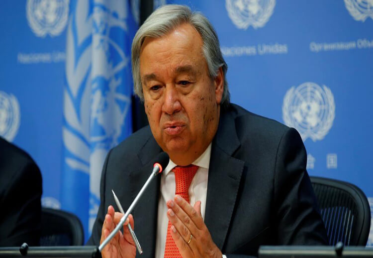 الأمين العام للأمم المتحدة أنطونيو غوتيريش