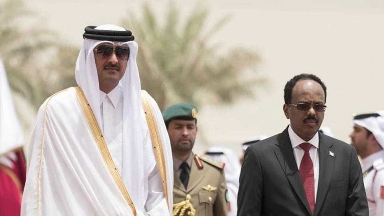 الرئيس الصومالي وأمير قطر