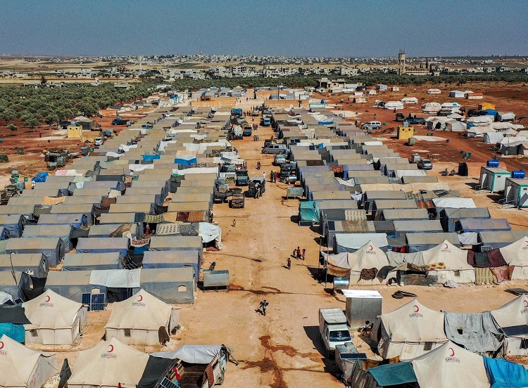 مخيم مخمور للاجئي أكراد تركيا داخل إقليم كردستان العراق والذي تعده السلطات التركية مغذياً للمتمردين عليها