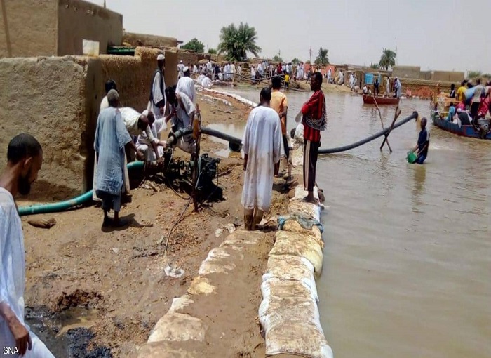 حالة الطوارئ في السودان بعد اتساع الفياضات