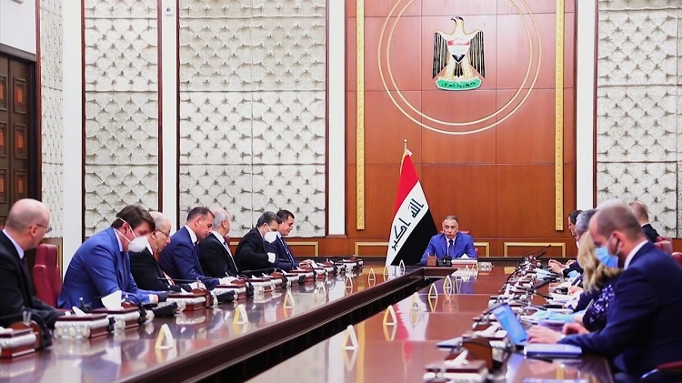 مصطفى الكاظمي في لقاء السفراء الأجانب والعرب