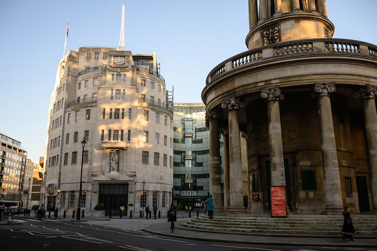 منظر عام لمكتب البي بي سي في لندن