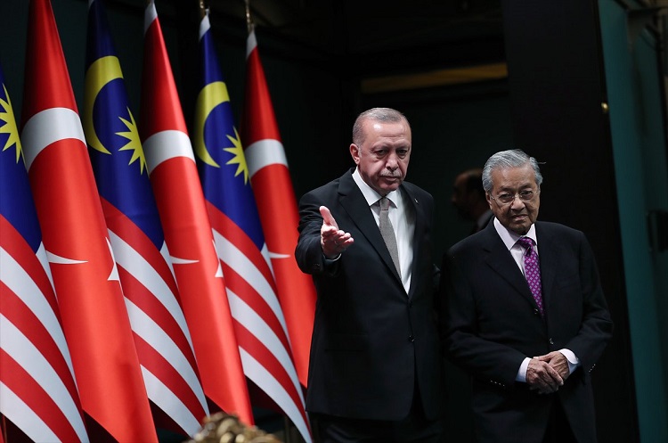 من زيارة رئيس الوزراء الماليزي مهاتير محمد، إلى تركيا، في تموز (يوليو) العام 2019