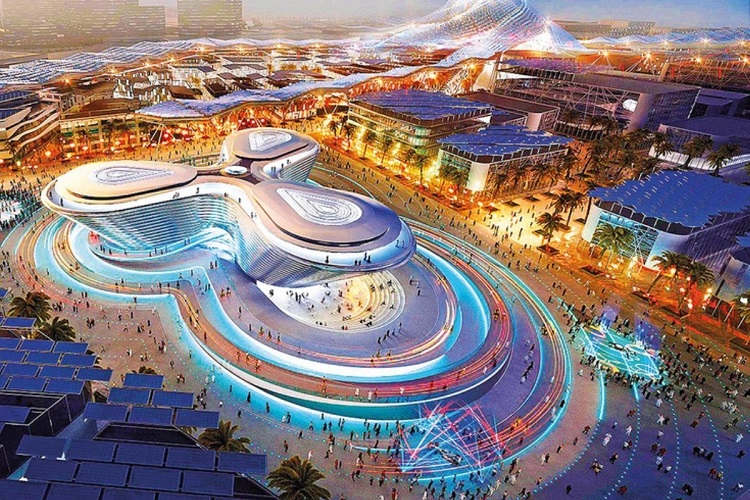يمتدّ موقع إكسبو دبي 2020 على مساحة 4.38 كيلومتر مربع
