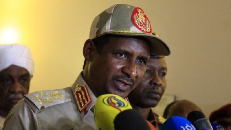 نائب رئيس مجلس السيادة السوداني الفريق أول محمد حمدان دقلو، المعروف بـ&quot;حميدتي&quot;
