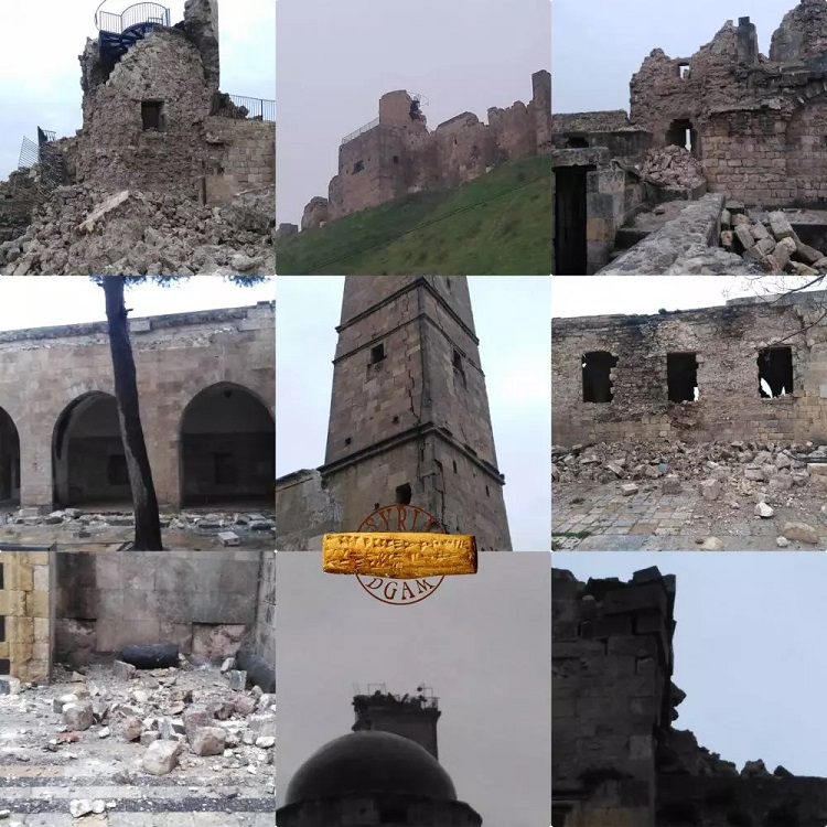  سقوط أجزاء من الطاحونة العثمانية داخل قلعة حلب، وحدوث تشقق، وتصدع وسقوط لأجزاء من الأسوار الدفاعية الشمالية الشرقية