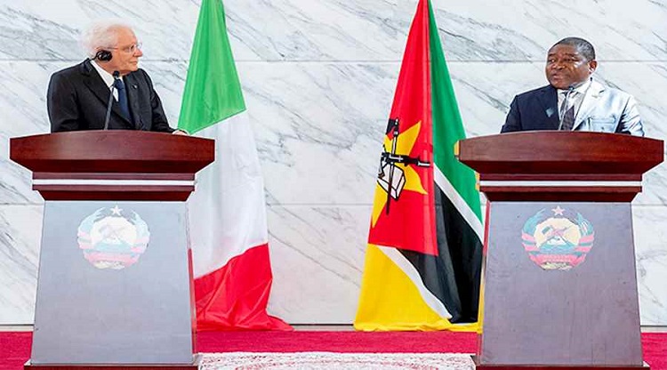 الرئيس الإيطالي في موزمبيق