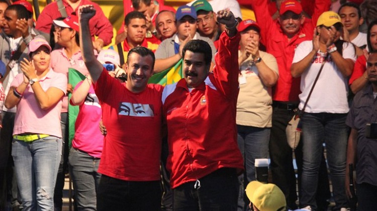 نيكولاس مادورو مع طارق العيسمي