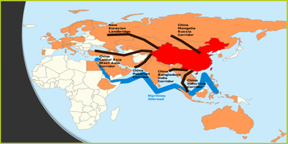 الدول باللون البرتقالي التي انضمت إلى المبادرة الصينية الجديدة 