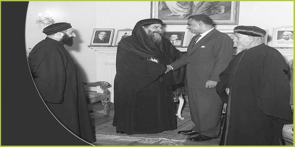 عبد الناصر والبابا كيرلس