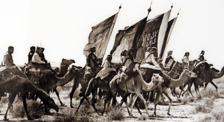 قوات سعودية في فترة حروب التوحيد التي دامت من عام 1905 وحتى عام 1932