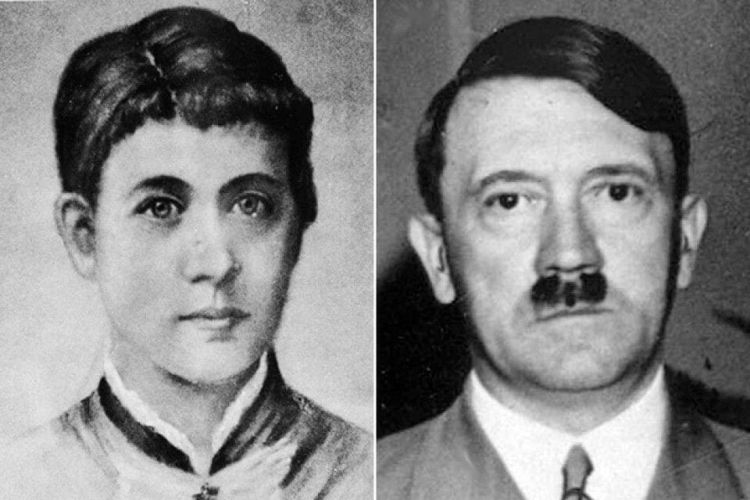 كلارا هتلر وابنها أدولف هتلر
