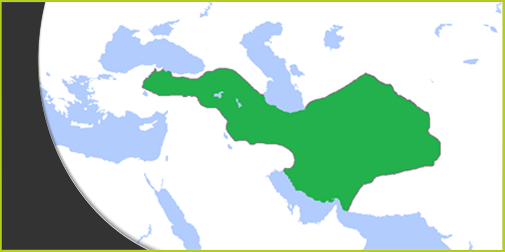 مملكة ميديا في أقصى اتساع لها خلال القرن السادس قبل الميلاد