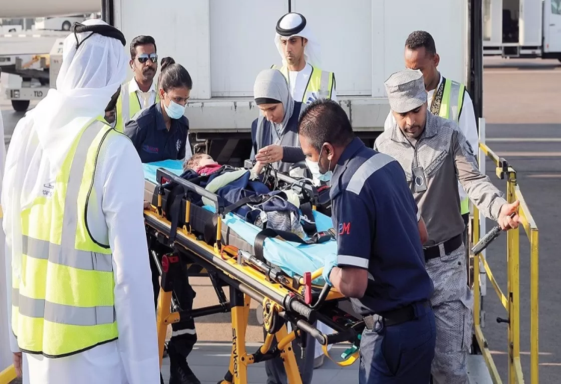 أطفال فلسطين الجرحى في الإمارات أطفال فلسطين الجرحى في الإمارات