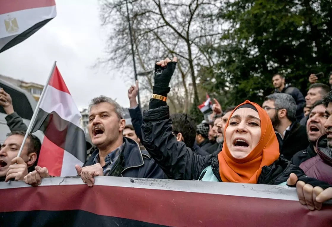 قبلة حياة منقوصة قدمها سقوط الأسد للإخوان في مصر قبلة حياة منقوصة قدمها سقوط الأسد للإخوان في مصر