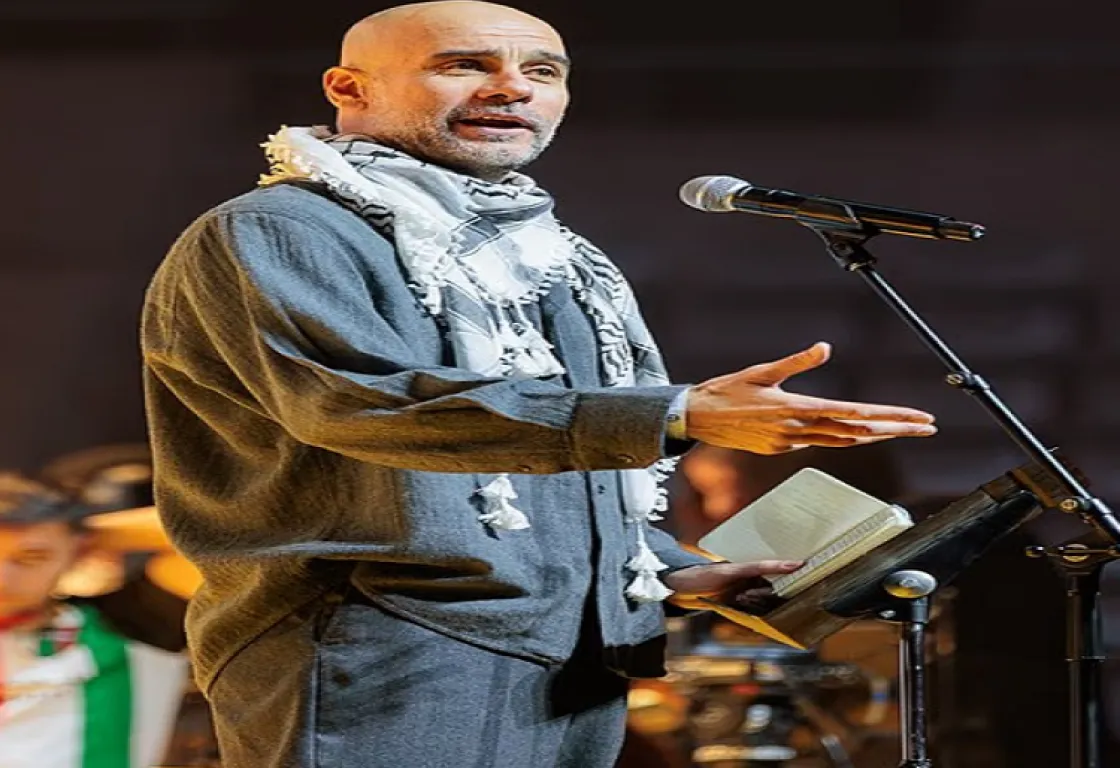 غوارديولا يواصل دعمه لفلسطين ويهاجم إدارة دونالد ترامب 