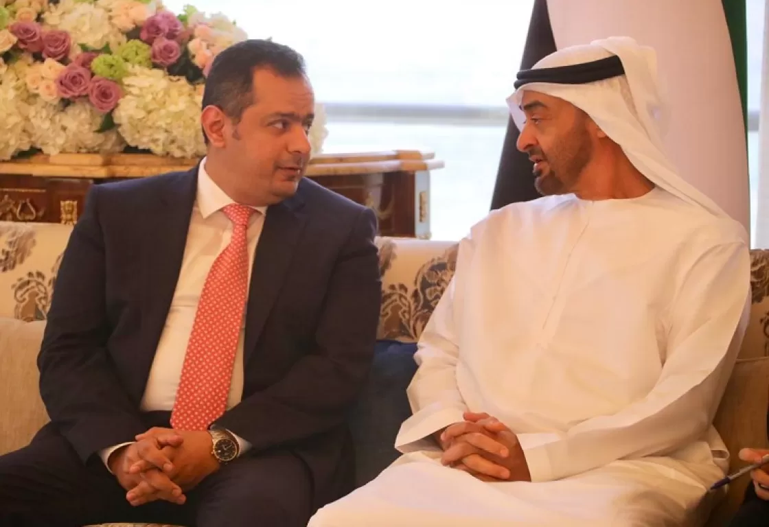 بن زايد يلتقي مع رئيس الحكومة اليمنية.. ماذا بحث اللقاء؟ بن زايد يلتقي مع رئيس الحكومة اليمنية.. ماذا بحث اللقاء؟