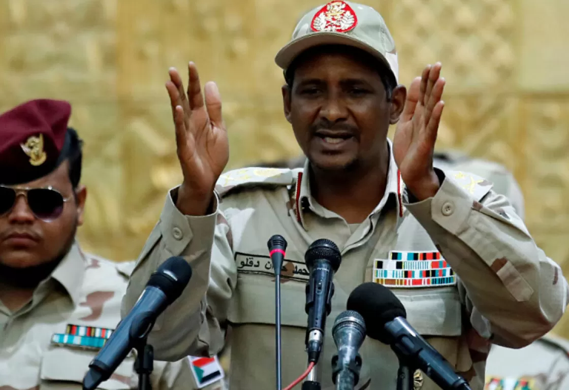 حميدتي: قوات الدعم السريع ليست منفلتة... ولا خوف من التدخلات الخارجية حميدتي: قوات الدعم السريع ليست منفلتة... ولا خوف من التدخلات الخارجية