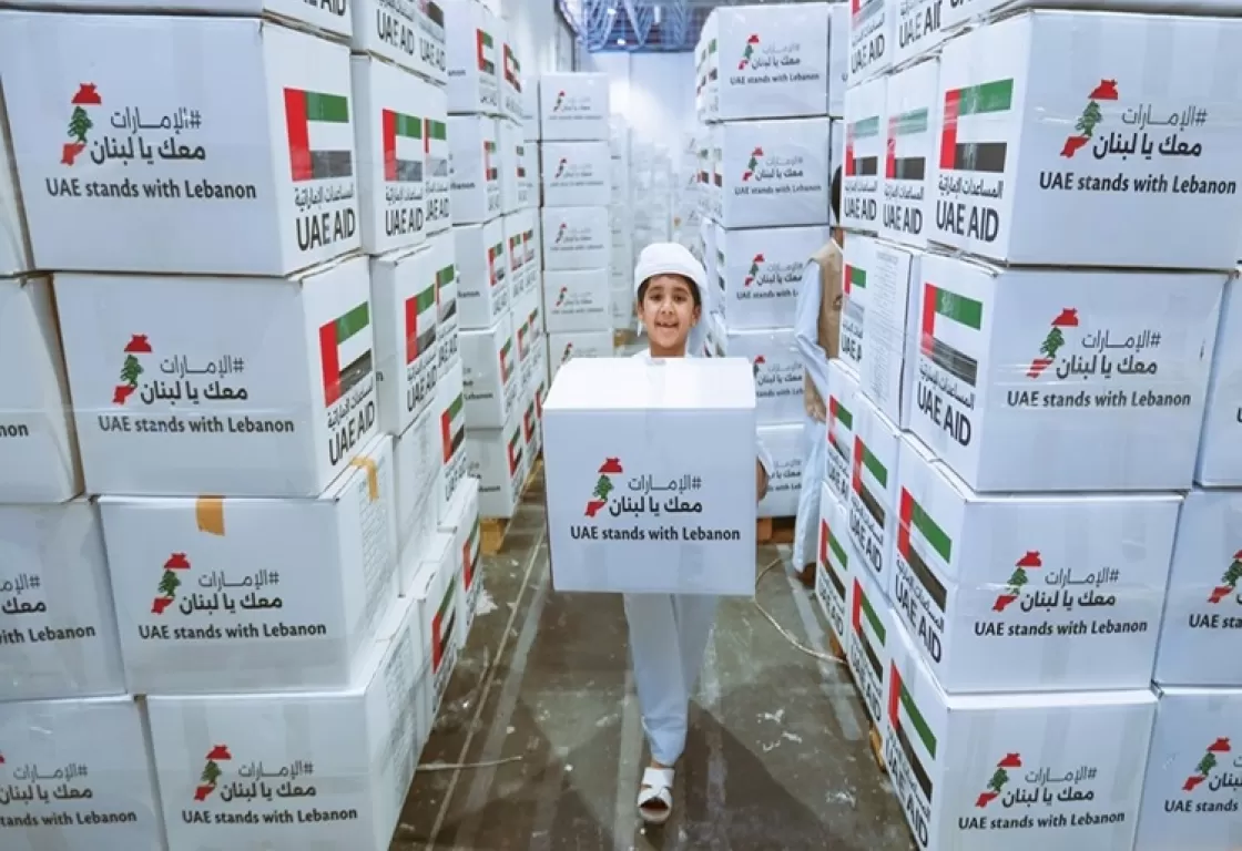 &quot;الإمارات معك يا لبنان&quot;... مبادرة شعبية تدعمها الجهود الدبلوماسية