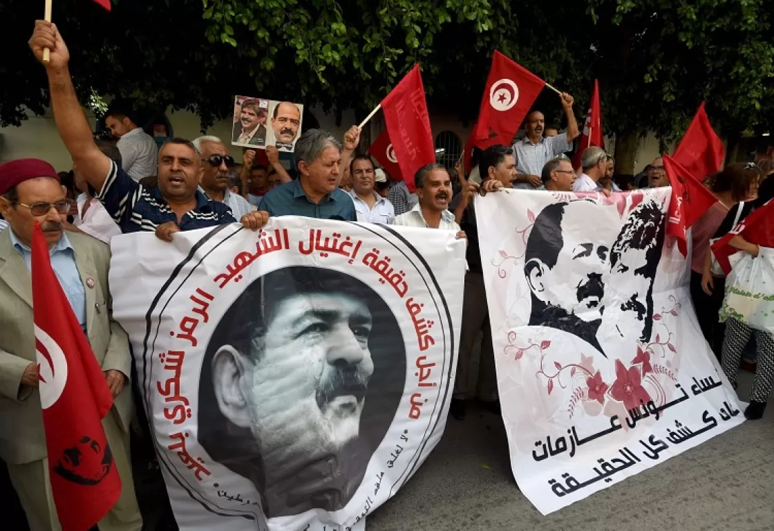"الشهيد يستنطق قاتليه".. هل تكشف قضية اغتيال بلعيد الوجه القبيح لإخوان تونس؟ "الشهيد يستنطق قاتليه".. هل تكشف قضية اغتيال بلعيد الوجه القبيح لإخوان تونس؟