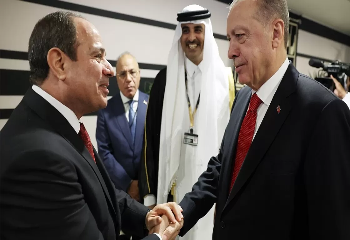 تقدير موقف: تداعيات المصافحة... هل يضحي أردوغان بورقة الإخوان؟ تقدير موقف: تداعيات المصافحة... هل يضحي أردوغان بورقة الإخوان؟