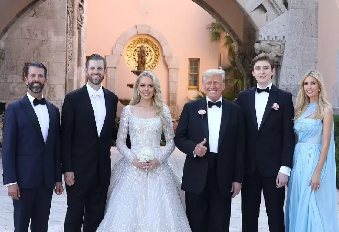 شاهد حفل زفاف ابنة ترامب من ملياردير عربي