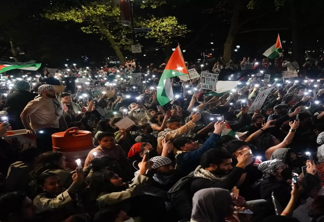 نددت بالصمت الدولي... مظاهرات ليلية في عدة دول عربية للمطالبة بوقف العدوان على غزة نددت بالصمت الدولي... مظاهرات ليلية في عدة دول عربية للمطالبة بوقف العدوان على غزة