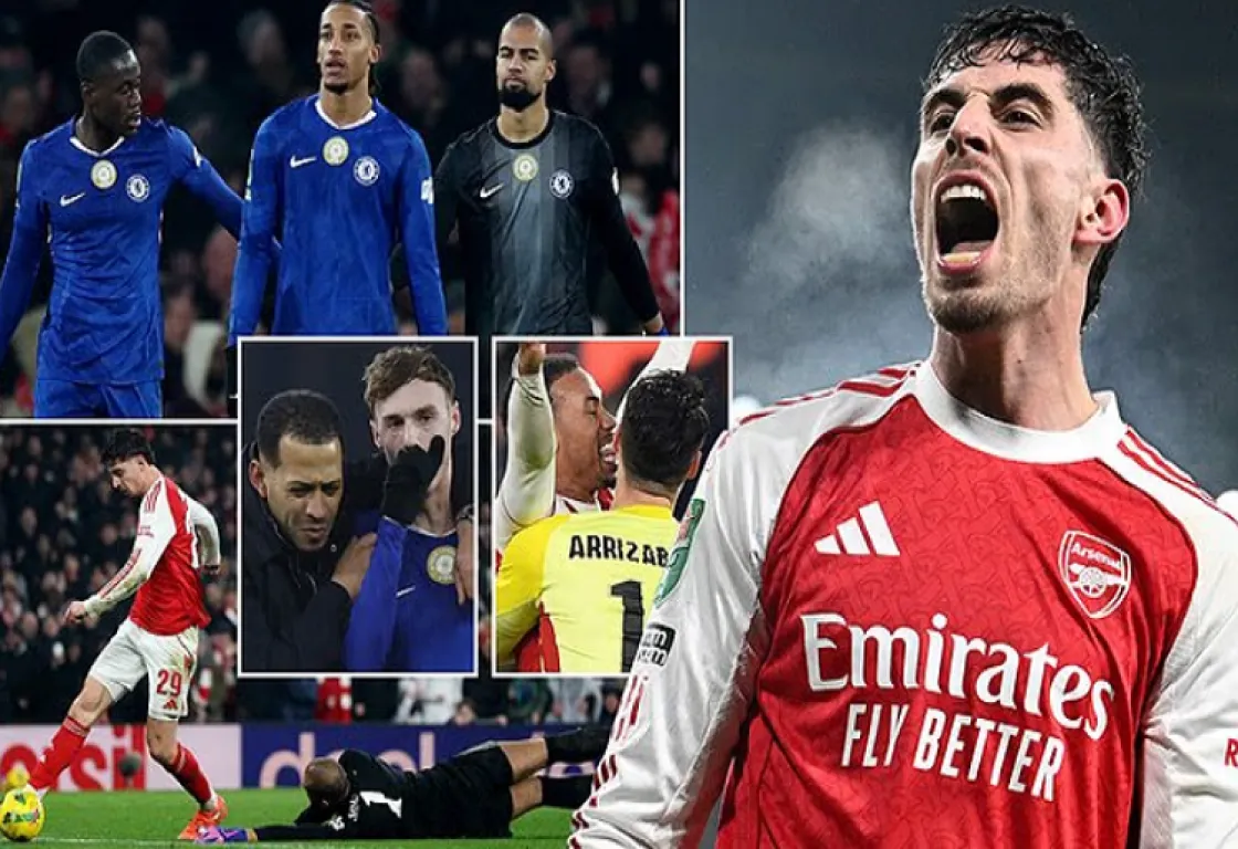 فوز في الثواني الأخيرة: أرسنال يطيح بتشيلسي من كأس كاراباو في أجواء شتوية قاسية فوز في الثواني الأخيرة: أرسنال يطيح بتشيلسي من كأس كاراباو في أجواء شتوية قاسية
