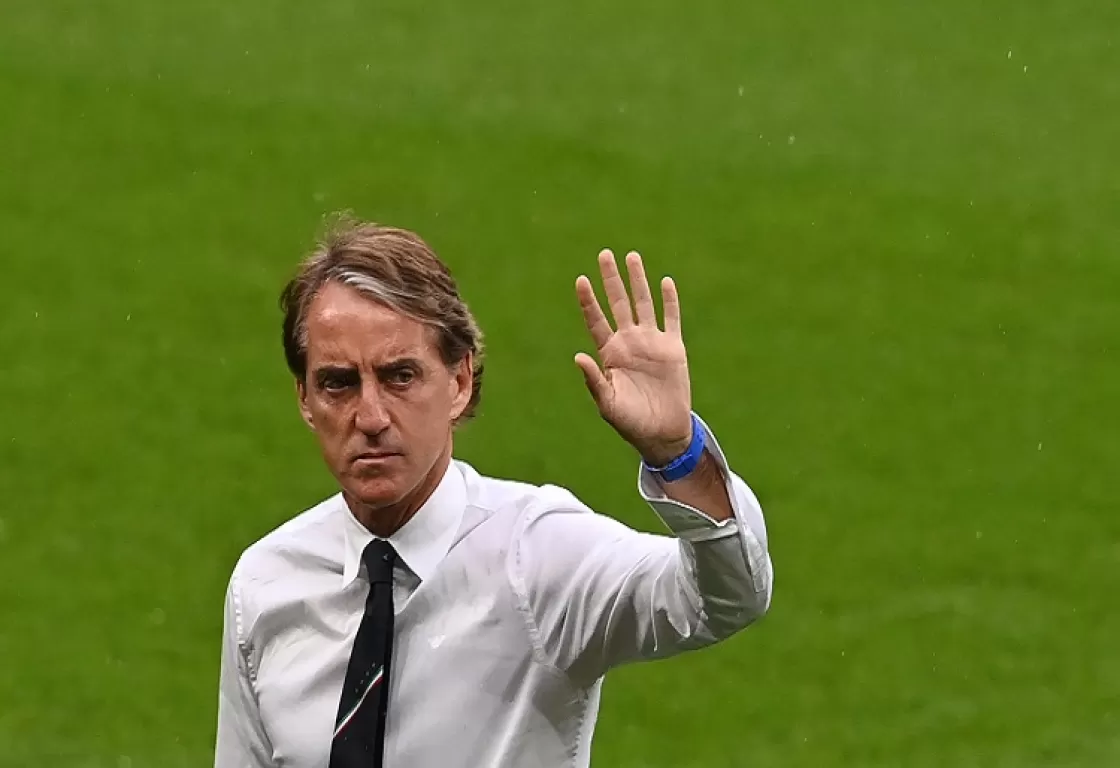 مانشيني يغادر الأزوري من أجل الأخضر السعودي مانشيني يغادر الأزوري من أجل الأخضر السعودي