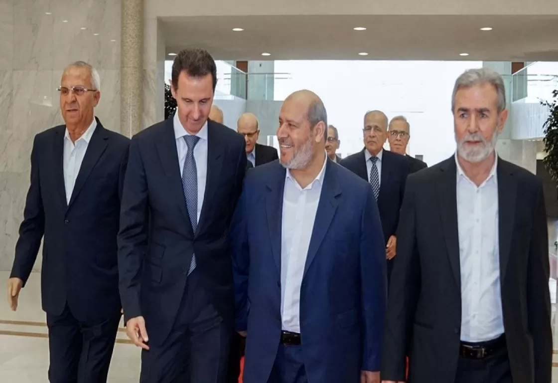 "إخواني" من "حماس" في القصر الجمهوري ينقض سردية دمشق حول الجناح المقاوم "إخواني" من "حماس" في القصر الجمهوري ينقض سردية دمشق حول الجناح المقاوم
