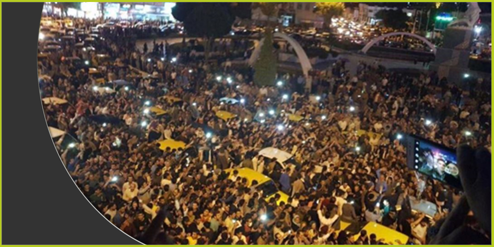آلاف الأكراد يتظاهرون في إيران تأييداً لاستفتاء إقليم كردستان