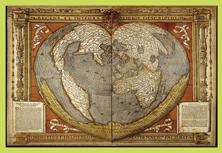 خريطة ڤين خالفت خريطة الإدريسي وأعادت آسيا لجهة الأسفل